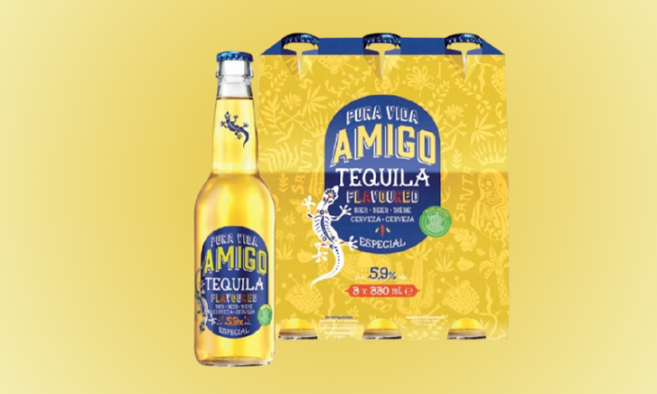 Amigo Tequila flavoured bier bij aldi